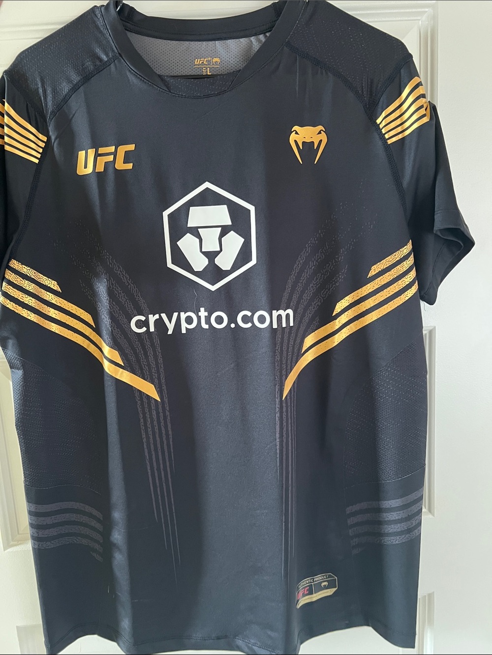 UFC Black and Gold Sponsor Tech Tee